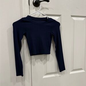 Set of TWO Katie J NYC ribbed long sleeve LIVI tops